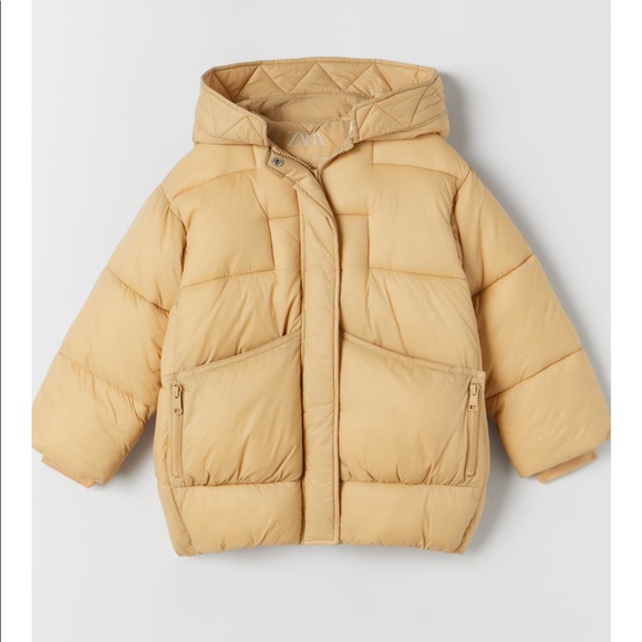 Zara kids hooded puffer coat - Picture 3 of 5